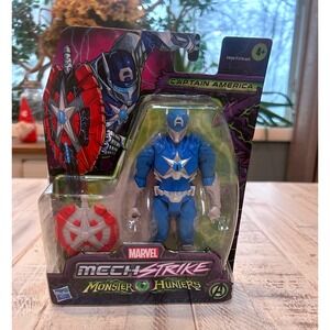 Marvel Mech Strike Monster Hunters‎ Captain America Action Figure Hasbro New